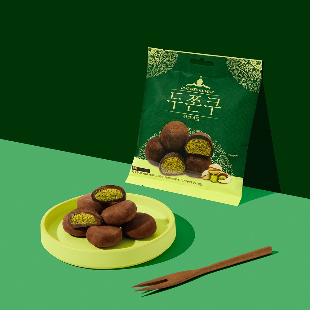 피치코리아 피치코리아 두바이쫀득쿠키 50g 두쫀쿠 개별포장 마시멜로우 카다이프 피스타치오