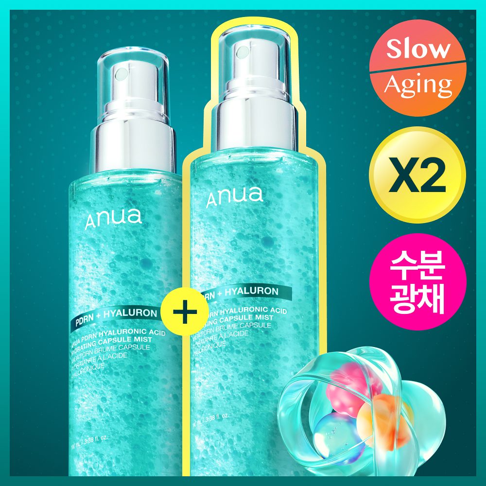 [Anua] 아누아 피디알엔 히알루론산 수분 캡슐 미스트 100ml 2입