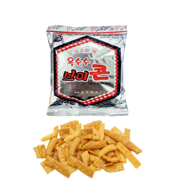 [Chuuk Gansik] 추억의 간식 옥수수 브이콘 50g